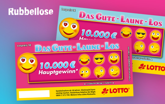 Gute Laune-Los, 10.000 € Hauptgewinne