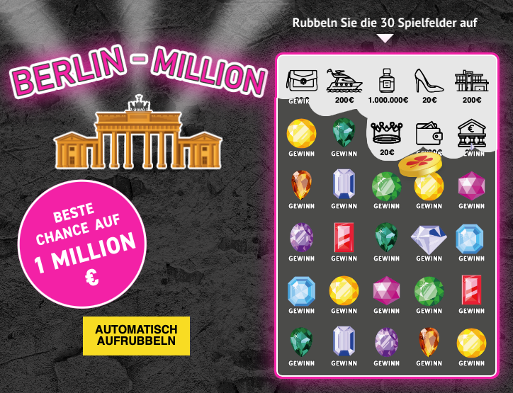 Berlin-Million manuell oder automatisch aufrubbeln