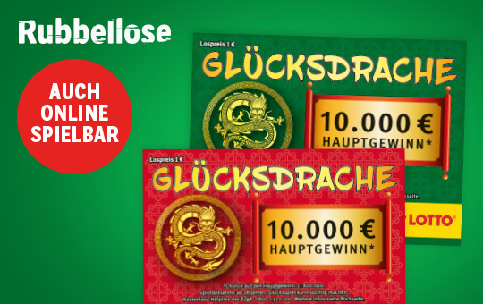 Glücksdrache-Rubbellose