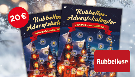 Rubbellos-Adventskalender für 20 €