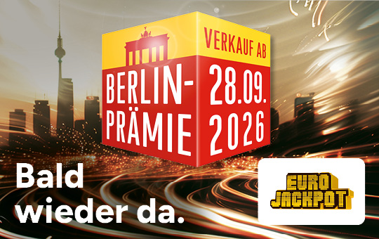 Kampagnenmotiv EUROJACKPOT BERLIN-PR&Auml;MIE