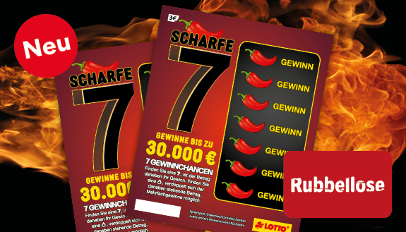 Scharfe 7 Rubbellos, neu