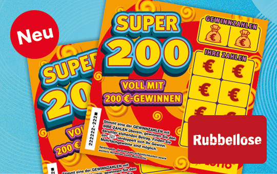 SUPER 200 Rubbellos, neu