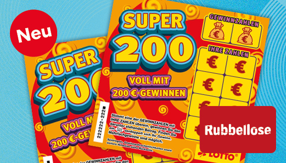 SUPER 200 Rubbellos, neu