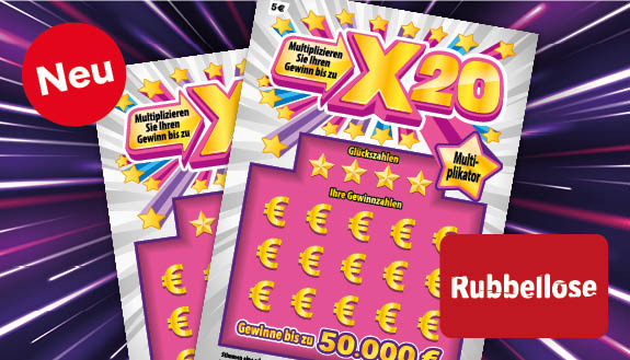 X20 Rubbellos, neu