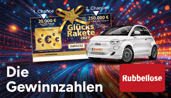 Gl&uuml;cksrakete 2025, Gewinnzahlen