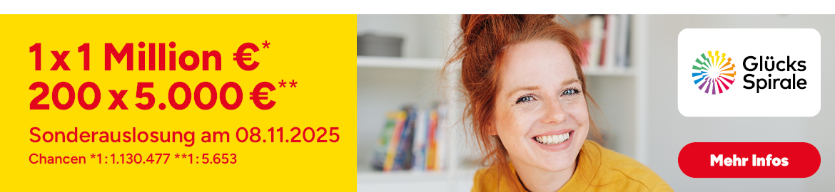 Kampagnenbild Sonderauslosung GlücksSpirale