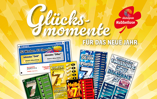 7er Rubbellose und GlücksSpirale Jahreslos