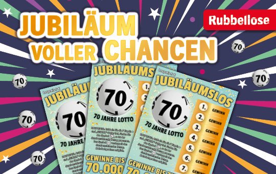 Jubil&auml;umslos, Gewinne bis zu 70.000 &euro;