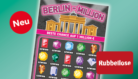Berlin Million, Beste Chance auf eine Million Euro (Chance 1:250.000), nur in Berlin
