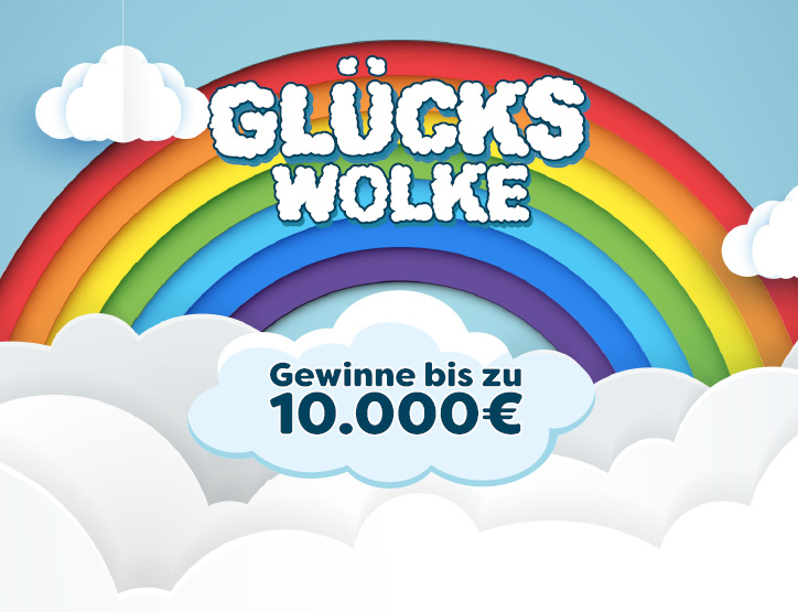 Gl&uuml;ckswolke, gewinne bis zu 10.000 &euro;