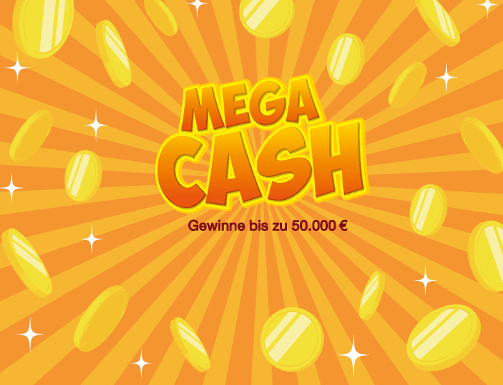 Mega Cash, gewinne bis zu 50.000 &euro;