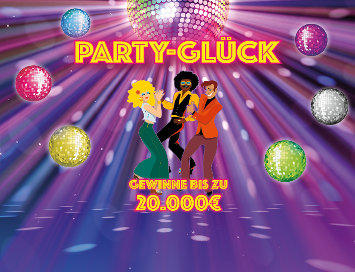 Party-Gl&uuml;ck, gewinne bis zu 20.000 &euro;