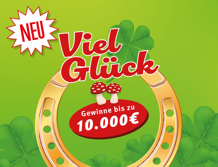 Viel Glück Rubbellos, Gewinne bis zu 10.000 € 