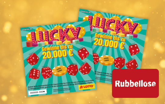 Lucky Rubbellos, auch online spielbar