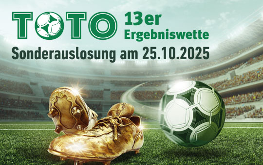 Toto Sonderauslosung am 25.10.2025