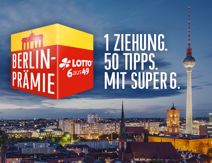 LOTTO 6aus49 Berlin-Pr&auml;mie
